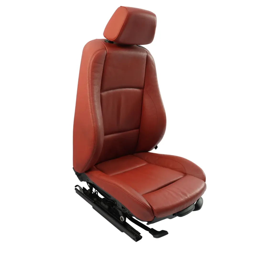 BMW E88 Riscaldato M Sport Anteriore Sinistro Lato Sedile Rosso Boston Pelle - SKU 7257495-1 - Numero di parte 7257495