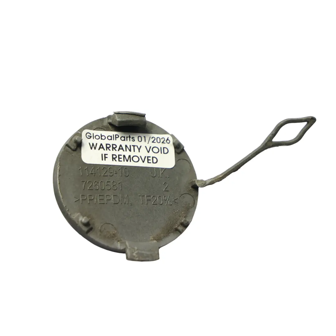 Hinten Stoßstange Abschleppöse Abdeckung Eclipse Grau Metallic B24 für Mini R56 LCI mit Teilenummer 7264357 Mini R56 LCI Hinten Stoßstange Abschleppöse Abdeckung Eclipse Grau Metallic B24 - SKU 7264357-ECG - Teilenummer 7264357