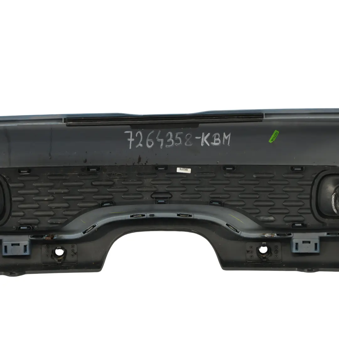 Mini R56 R57 LCI Rear Bumper Cooper S PDC Trim Panel Kite Blue Metallic - B48 - SKU 7264358-KBM - Part number 7264358