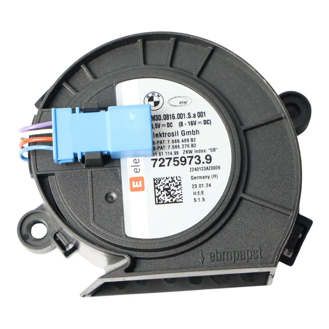 BMW F01 F02 F06 Gran Coupe F12 F13 Scheinwerfer Kühler Gebläse Einheit - SKU 7275973 - Teilenummer 7275973