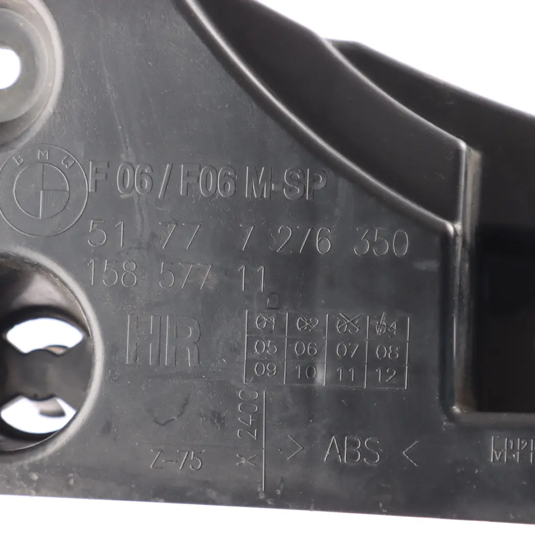 BMW F06 Side Skirt Bracket Sill Strip Retaining Mount Rear Right O/S - SKU 7276350 - Part number 7276350