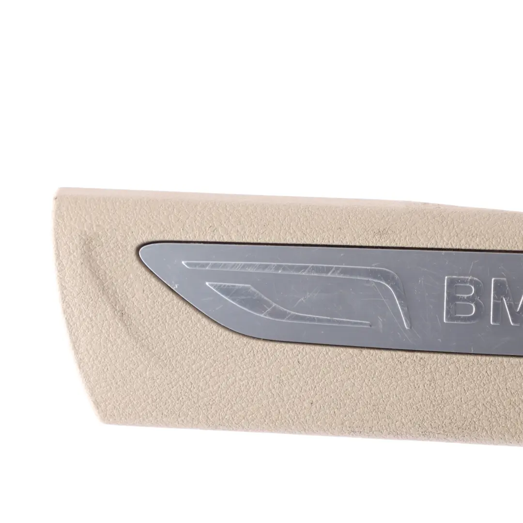 Door Entrance Cover Strip Trim Left N/S Begie 7284577 to BMW F15 Rear with Part number 7342567 BMW F15 Rear Door Entrance Cover Strip Trim Left N/S Begie 7284577 - SKU 7342567 - Part number 7342567