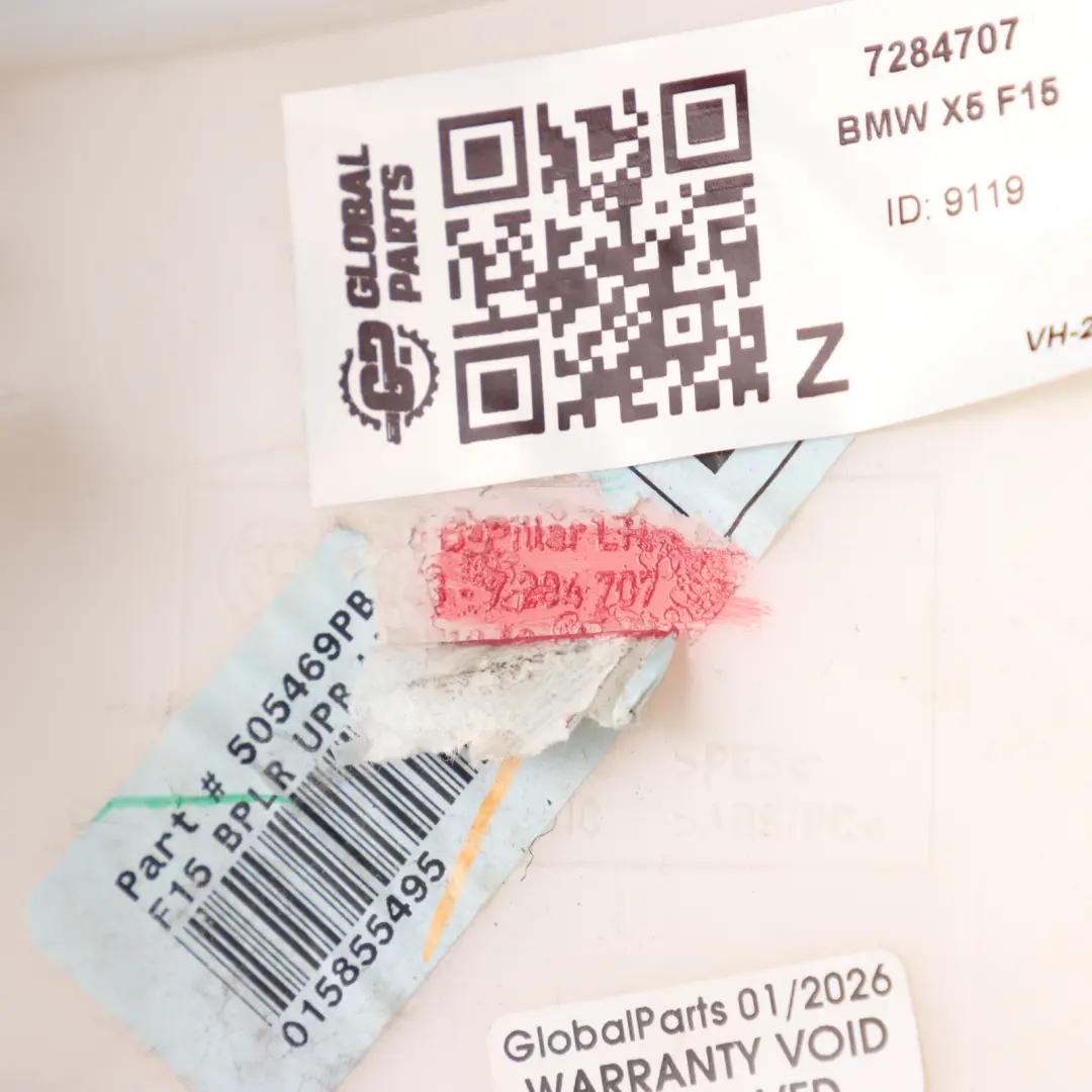 Column B Pillar Cover Moulding Trim Left N/S Oyster 7284707 to BMW F15 with Part number 7342547 BMW F15 Column B Pillar Cover Moulding Trim Left N/S Oyster 7284707 - SKU 7342547 - Part number 7342547