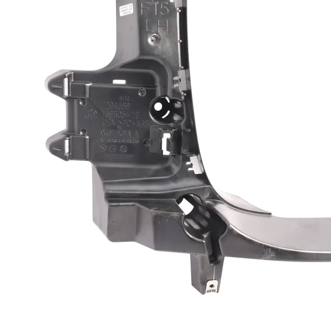 Soporte Paragolpes Interior Trasero Izquierdo para BMW X5 F15 con número de pieza 7294389 BMW X5 F15 Soporte Paragolpes Interior Trasero Izquierdo - SKU 7294389 - Número de pieza 7294389
