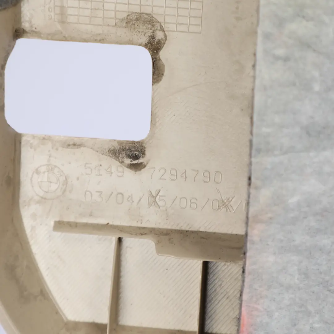 BMW X5 F15 X5M F85 Ladekante Kofferraum Verkleidung Beige - SKU 7294790-2 - Teilenummer 7294790