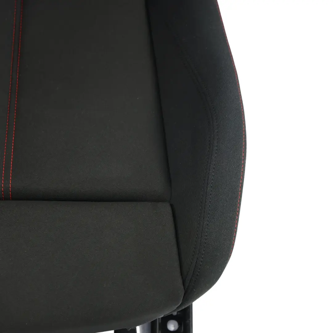 BMW F20 F30 F31 Front Seat Sport Cloth Fabric Track Anthracite Red Right O/S - SKU 7295134-5 - Part number 7295134