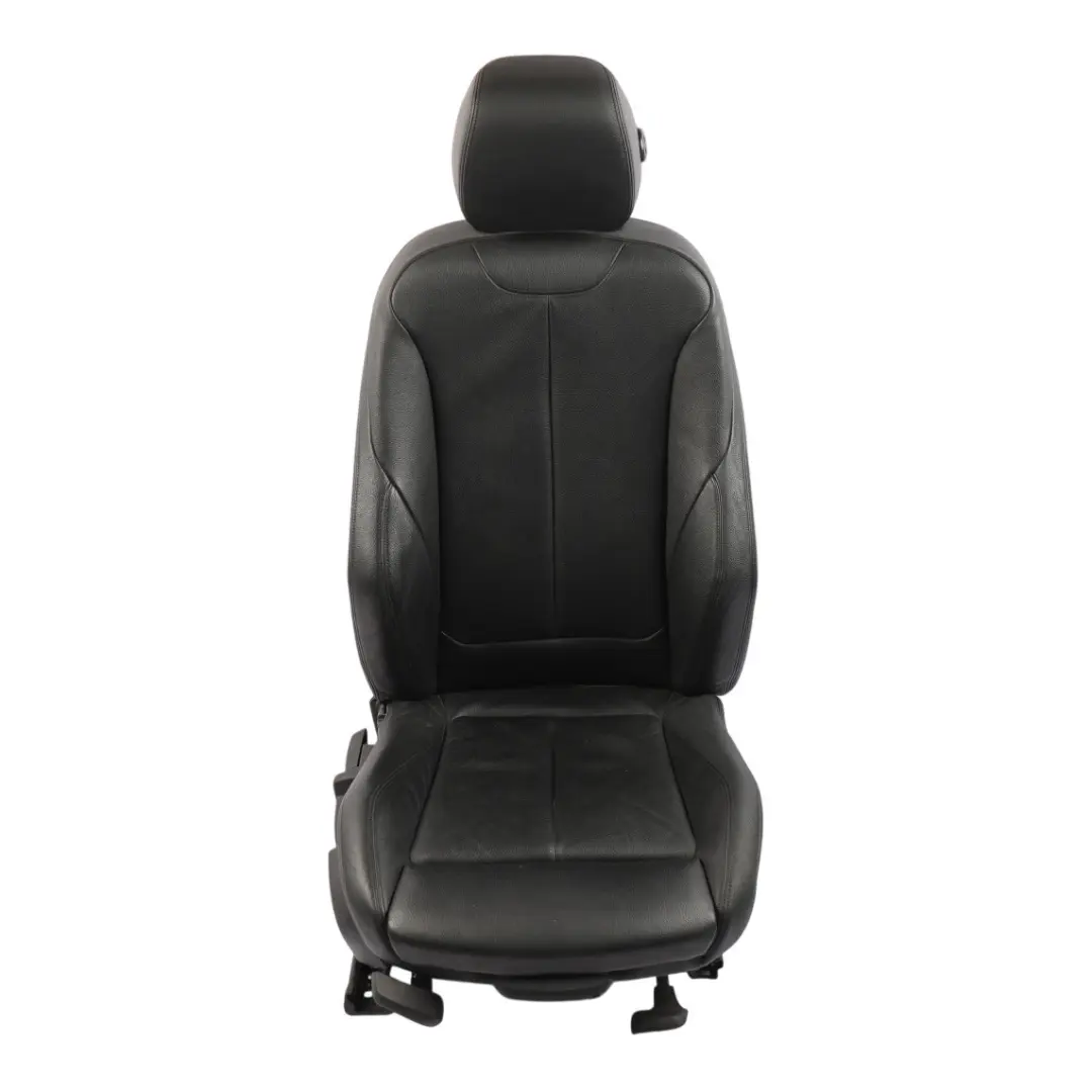 Fotel Sport Prawy Przód Grzany Skóra Dakota Czarny do BMW F30 F31 o numerze 7295140 BMW F30 F31 Fotel Sport Prawy Przód Grzany Skóra Dakota Czarny - SKU 7295140-2 - Numer Części 7295140