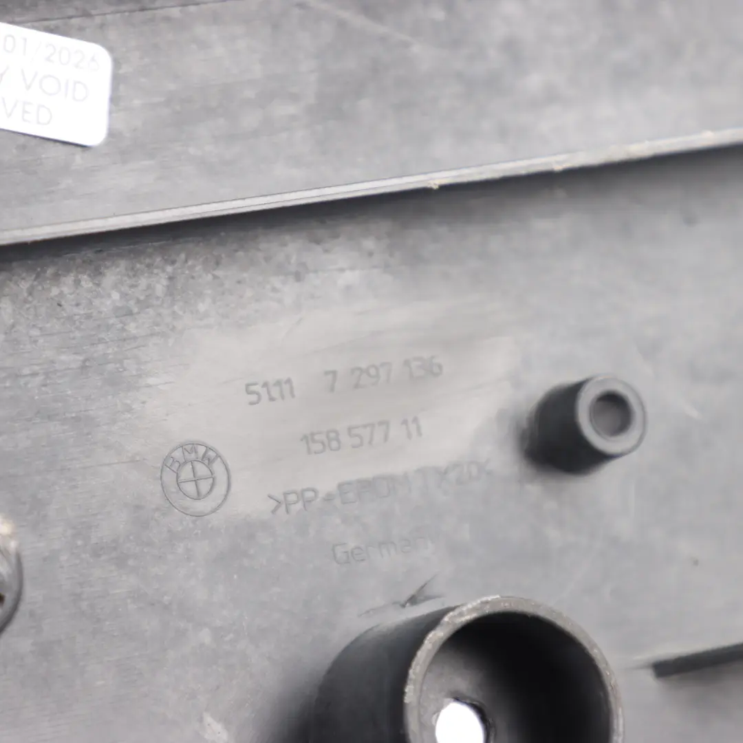 BMW Z4 E85 Front Bumper Licence Plate Base Trim Panel Cover - SKU 7297136 - Part number 7297136