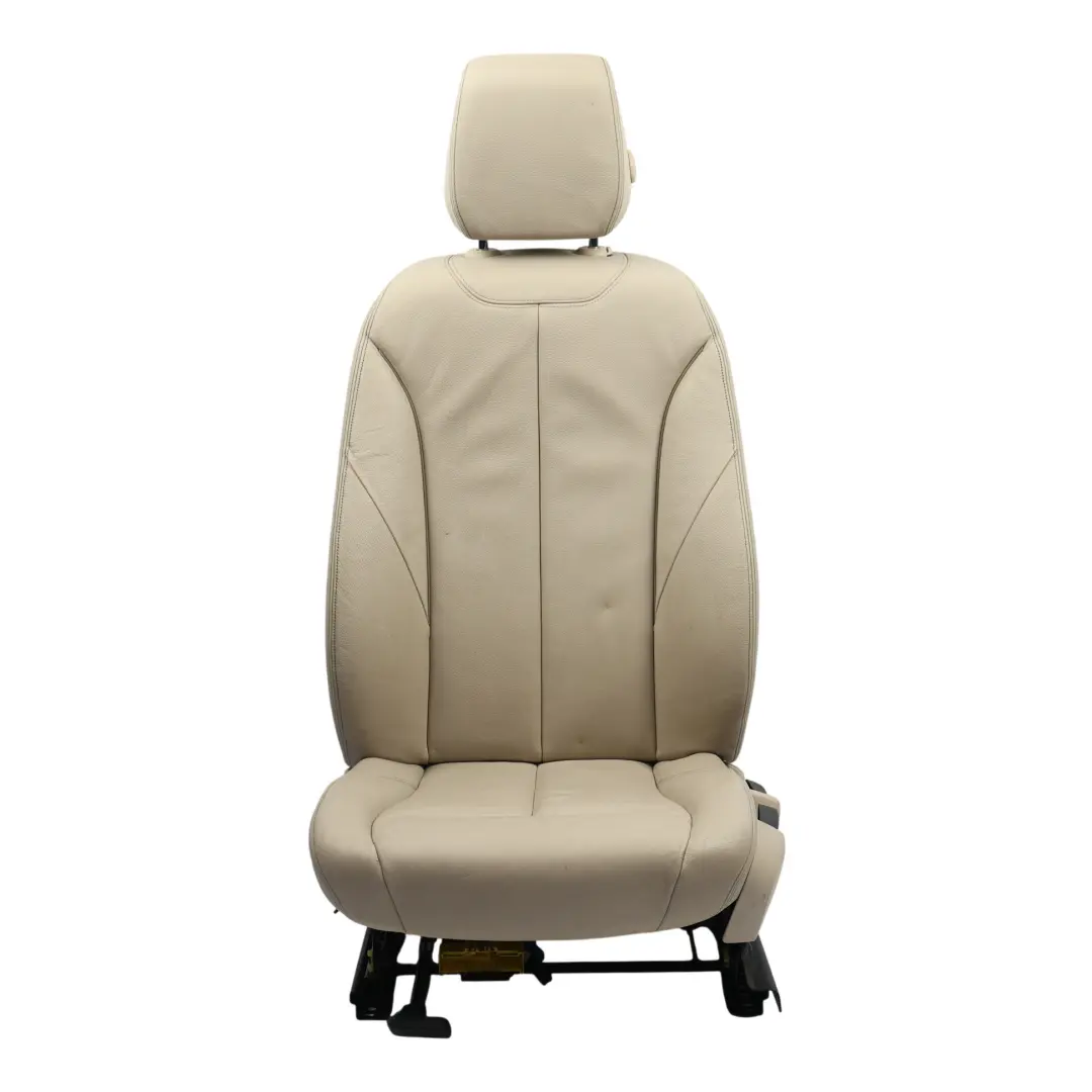 BMW F30 F31 F34 F36 Fotel Przedni Grzany Skóra Oyster Lewy Przód - SKU 7303715-2 - Numer Części 7303715
