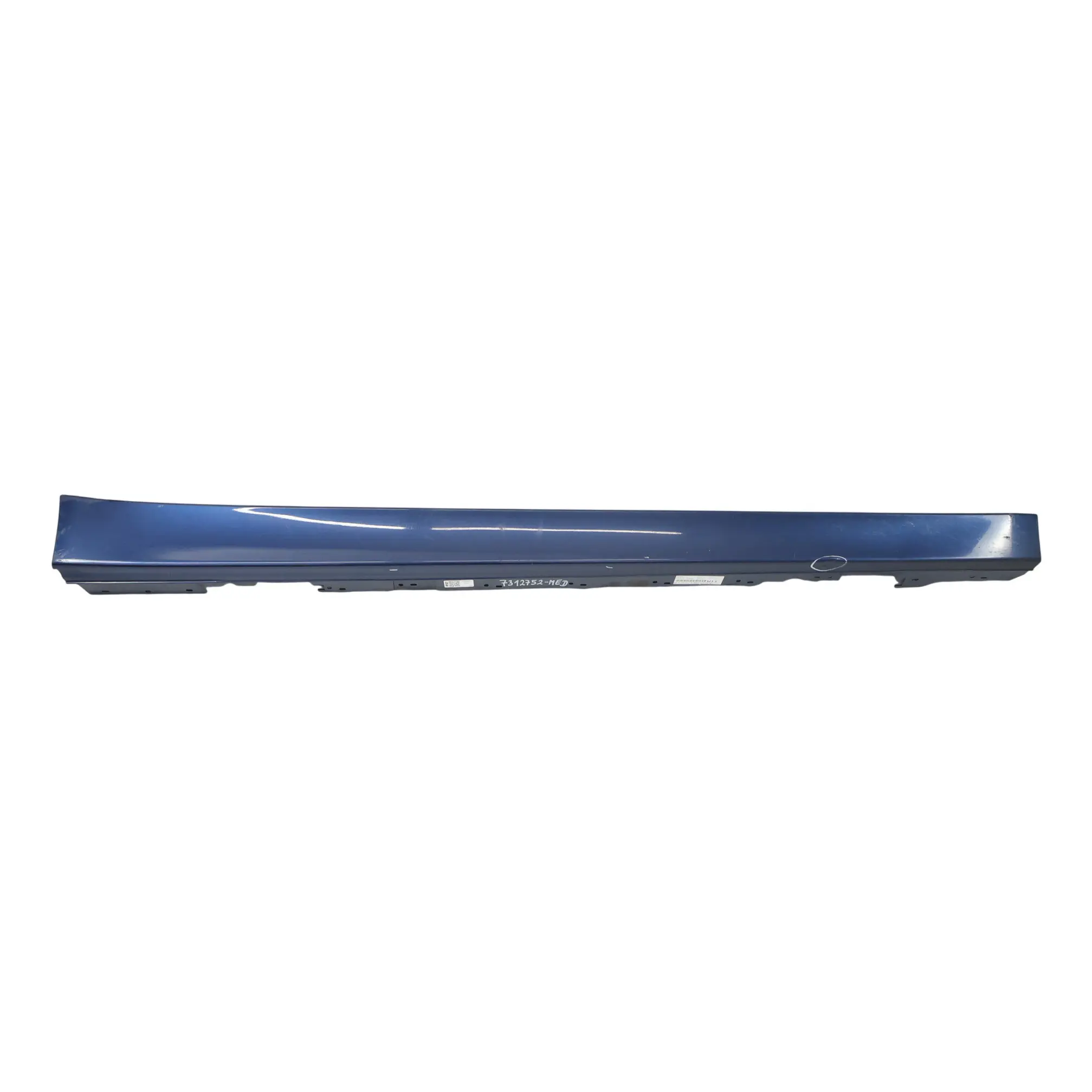 BMW F30 F31 Side Skirt Sill Strip Right O/S Mediterranean Blue Metallic - C10