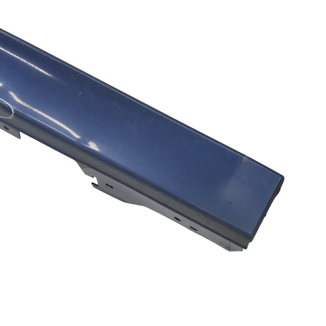 BMW F30 F31 Side Skirt Sill Strip Right O/S Mediterranean Blue Metallic - C10 - SKU 7312752-MED - Part number 7312752