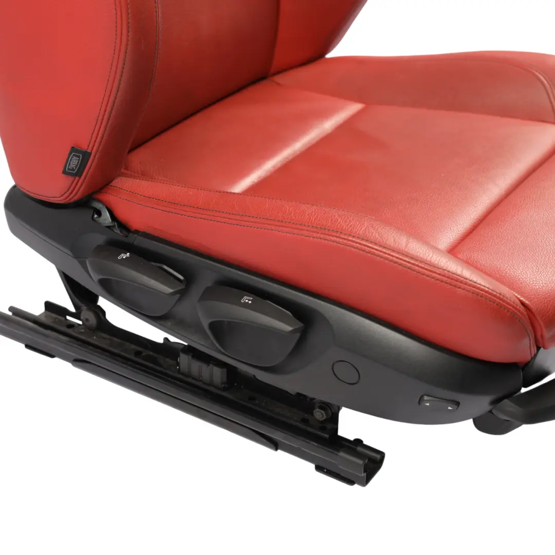 Front Right O/S Interior Leather Nevada Coral Red to BMW X1 E84 M Sport Seat with Part number 7324160 BMW X1 E84 M Sport Seat Front Right O/S Interior Leather Nevada Coral Red - SKU 7324160-1 - Part number 7324160