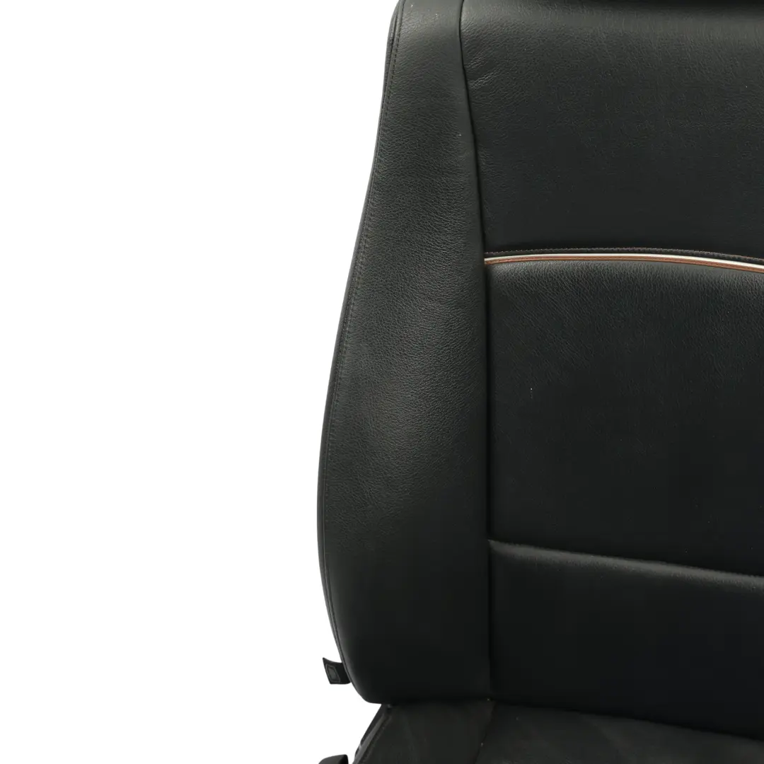 BMW X1 E84 Asiento Delantero Derecho Calefactable Cuero Nevada Negro Ribete Gris - SKU 7324174-2 - Número de pieza 7324174