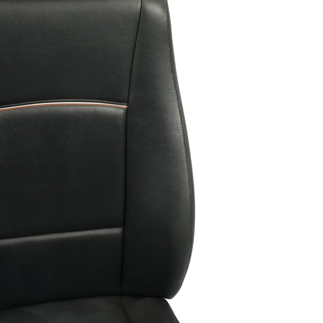 BMW X1 E84 Sedile Anteriore Destro Riscaldato Pelle Nevada Nero Piping Grigio - SKU 7324174-2 - Numero di parte 7324174