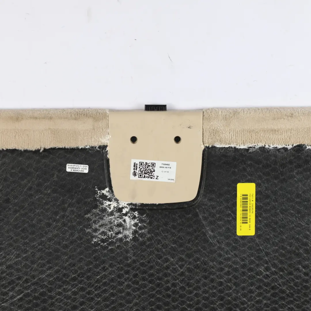 BMW X5 F15 Trunk Luggage Compartment Floor Boot Carpet - SKU 7326492 - Part number 7326492