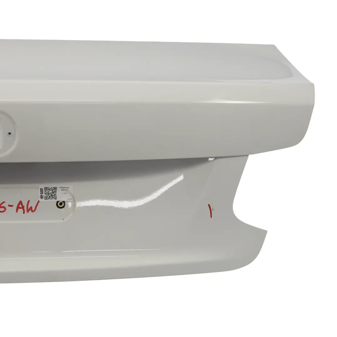 BMW F22 F87 M2 Boot Trunk Lid Rear Tailgate Alpinweiss 3 White - 300 - SKU 7335376-AW - Part number 7335376
