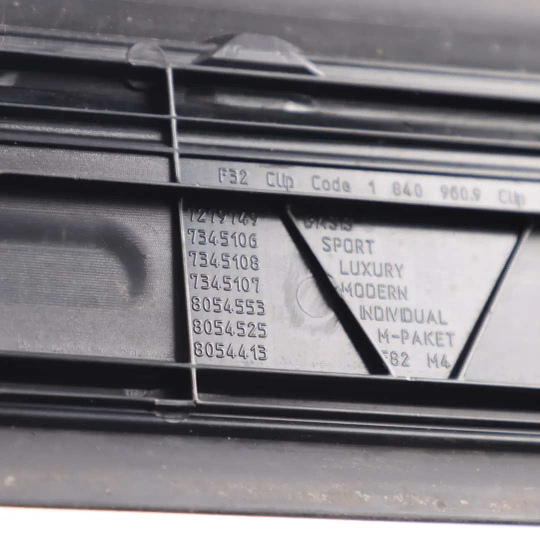 Entrance Cover Trim Panel Strip Set to BMW F32 with Part number 7345106 BMW F32 Entrance Cover Trim Panel Strip Set - SKU 7345106 - Part number 7345106