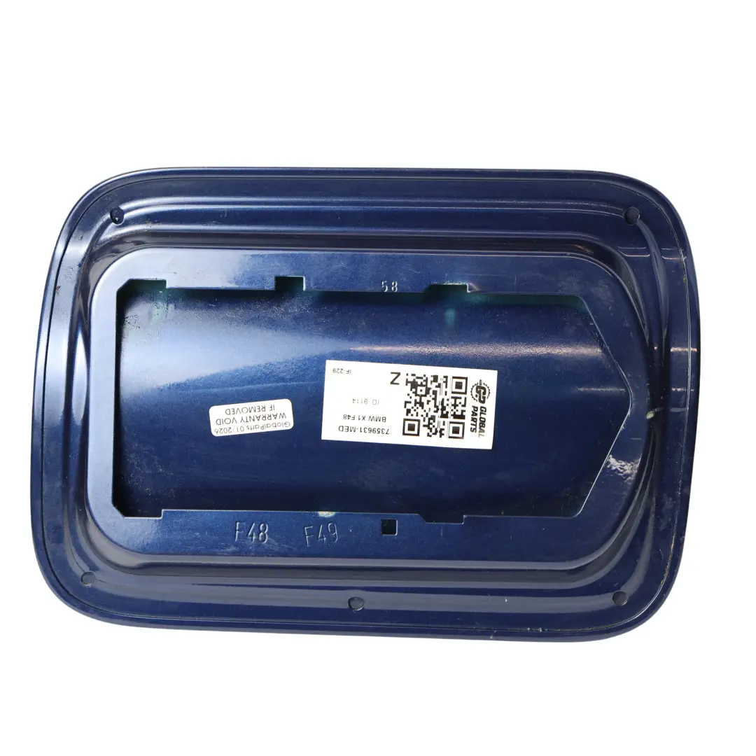 Kraftstofftankklappe Mediterran Blau Metallic - C10 für BMW X1 F48 mit Teilenummer 7359631 BMW X1 F48 Kraftstofftankklappe Mediterran Blau Metallic - C10 - SKU 7359631-MED - Teilenummer 7359631