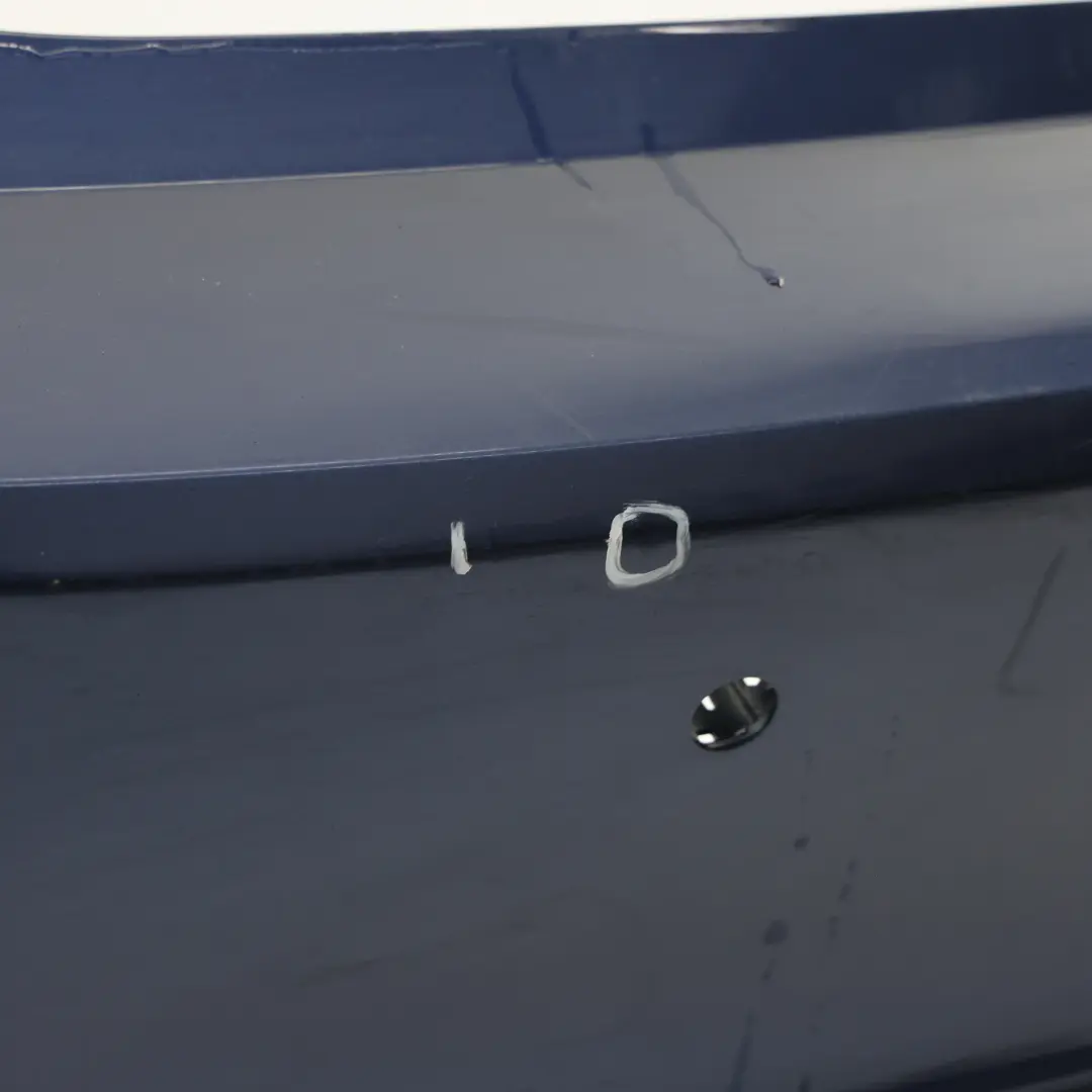 BMW F30 LCI Rear Bumper Trim Panel PDC Mediterranean Blue Metallic - C10 - SKU 7384603-MED - Part number 7384603