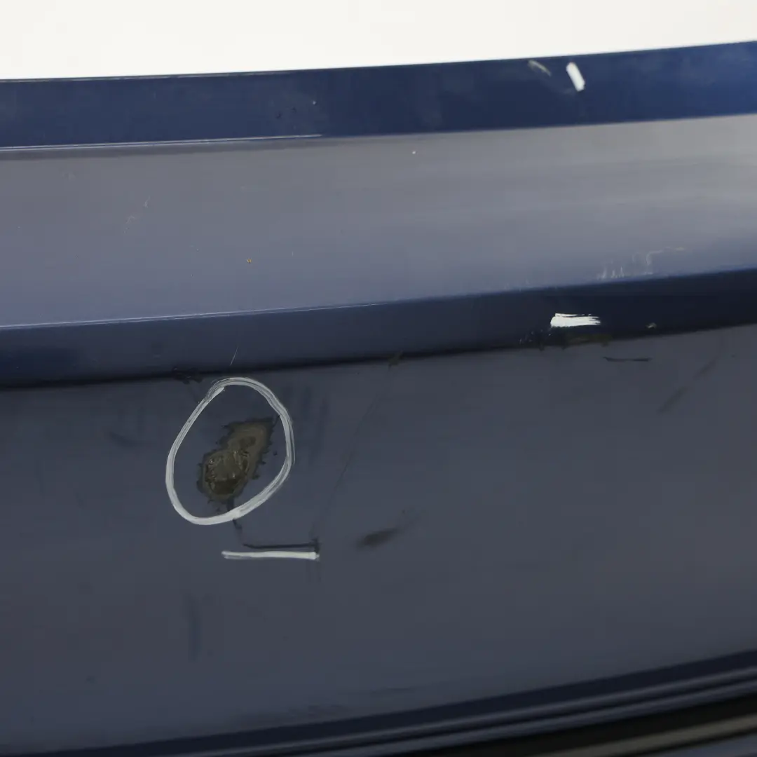 Bumper Trim Panel PDC Mediterranean Blue Metallic - C10 to BMW F30 LCI Rear with Part number 7384603 BMW F30 LCI Rear Bumper Trim Panel PDC Mediterranean Blue Metallic - C10 - SKU 7384603-MED - Part number 7384603