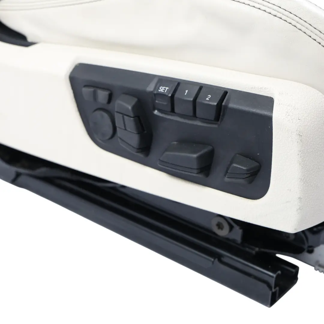 BMW F06 LCI Confort Asiento Derecho Memoria Calefactado Nappa Blanco Negro - SKU 7388044-1 - Número de pieza 7388044