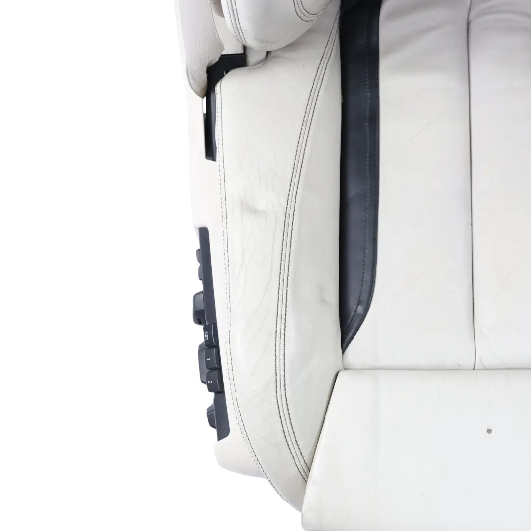 BMW F06 LCI Sedile Comfort Destro Memoria Riscaldato Nappa Avorio Bianco Nero - SKU 7388044-1 - Numero di parte 7388044