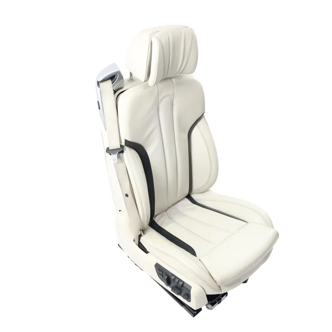 Siège Confort Avant Droit Mémoire Chauffant Nappa Blanc Ivoire Noir pour BMW F06 LCI à propos du numéro de pièce 7388044 BMW F06 LCI Siège Confort Avant Droit Mémoire Chauffant Nappa Blanc Ivoire Noir - SKU 7388044-1 - Numéro de pièce 7388044
