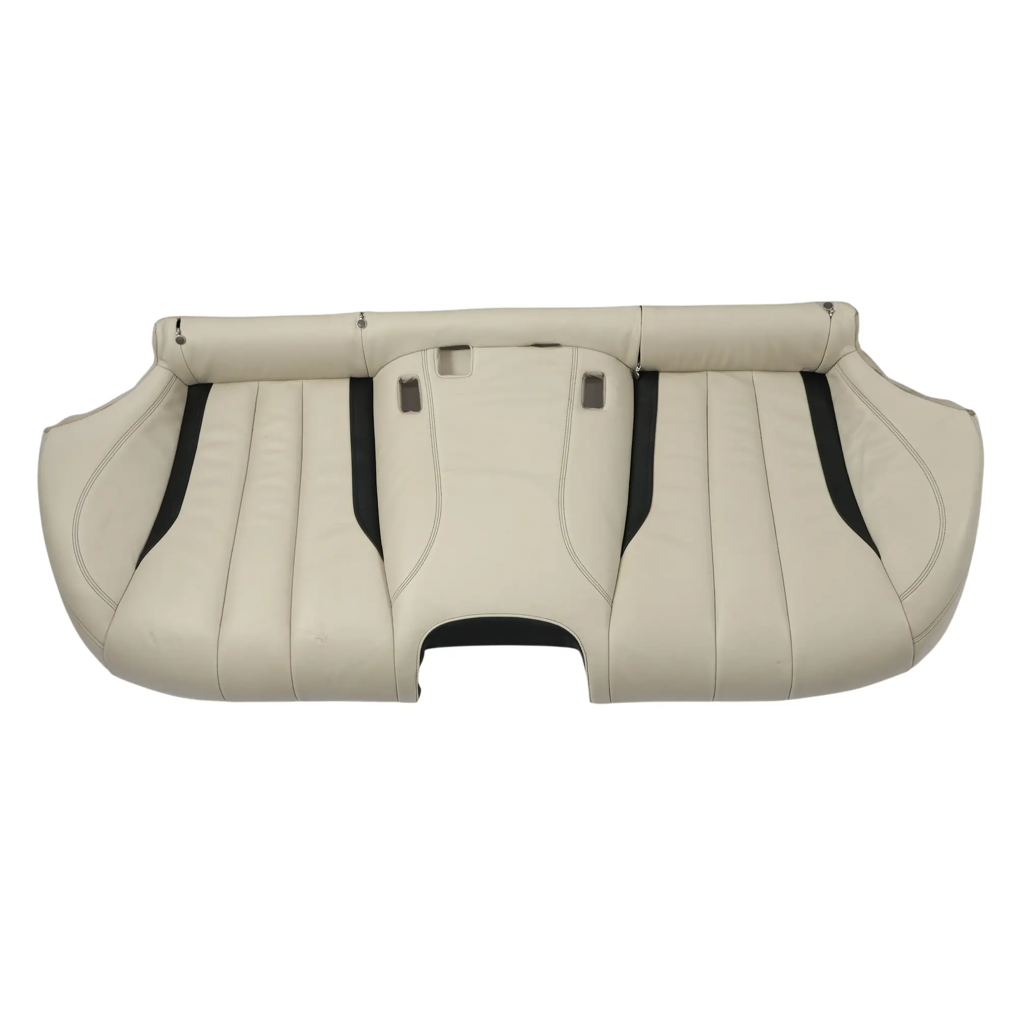 BMW F06 Gran Coupe Asiento Trasero Banqueta Cuero Nappa Marfil Blanco Negro