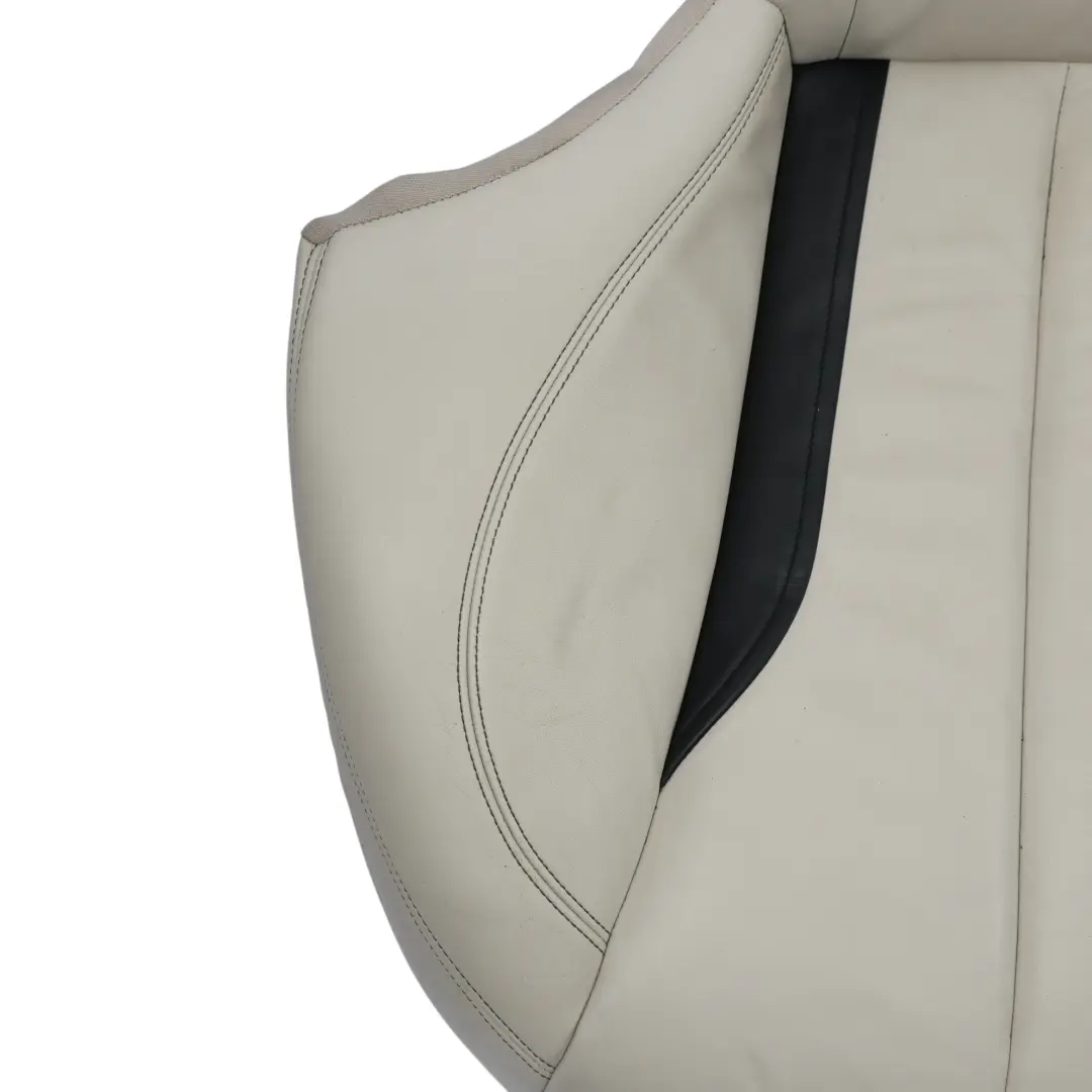BMW F06 Gran Coupé Sedile Posteriore Panchina Pelle Nappa Avorio Bianco Nero - SKU 7388292 - Numero di parte 7388292