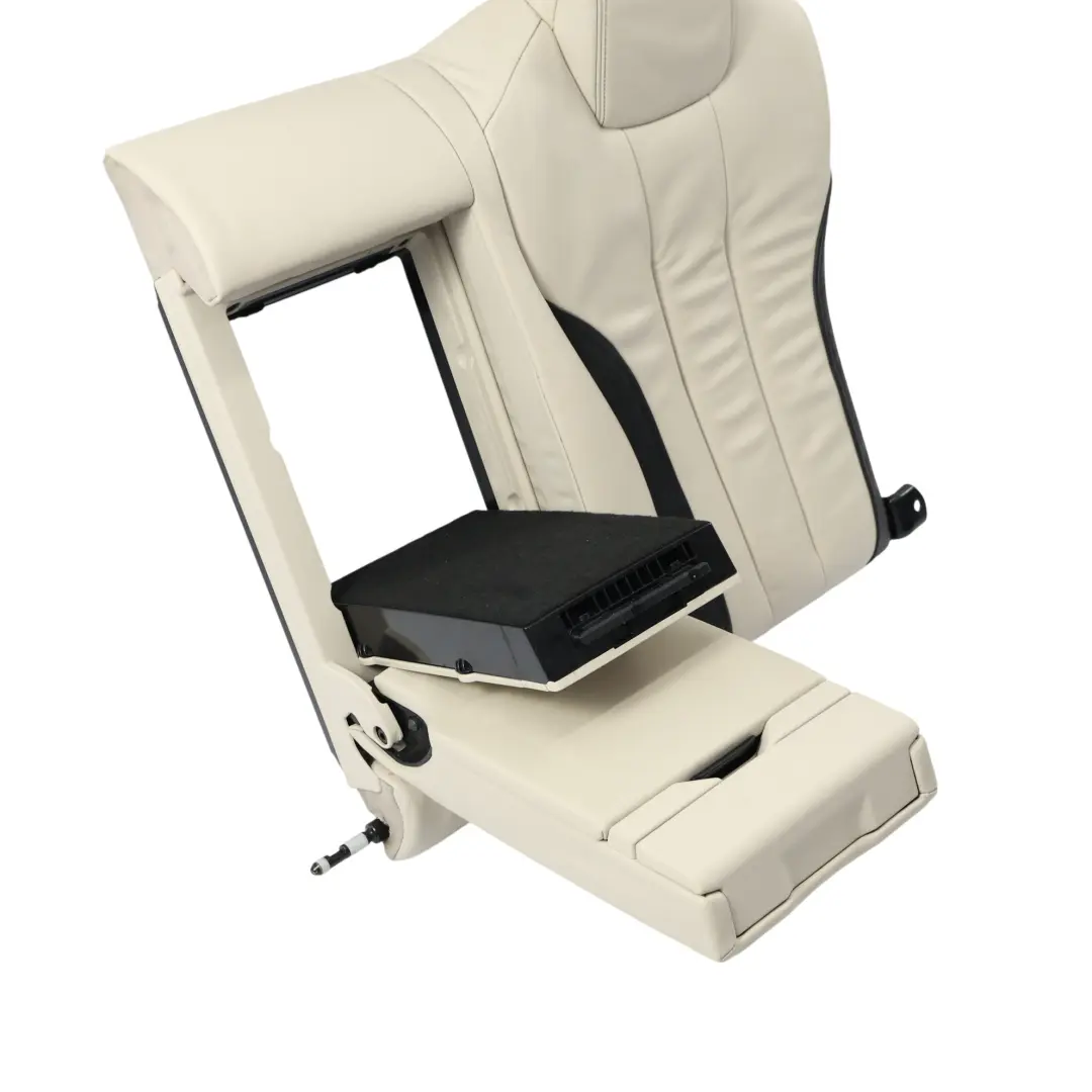 BMW F06 Interior Respaldo Asiento Trasero Centro Izquierdo Cuero Blanco Negro - SKU 7388299 - Número de pieza 7388299