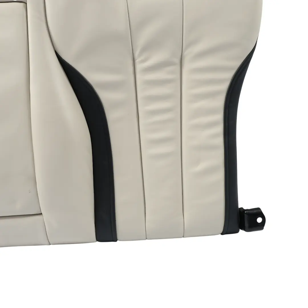 BMW F06 Interior Respaldo Asiento Trasero Centro Izquierdo Cuero Blanco Negro - SKU 7388299 - Número de pieza 7388299