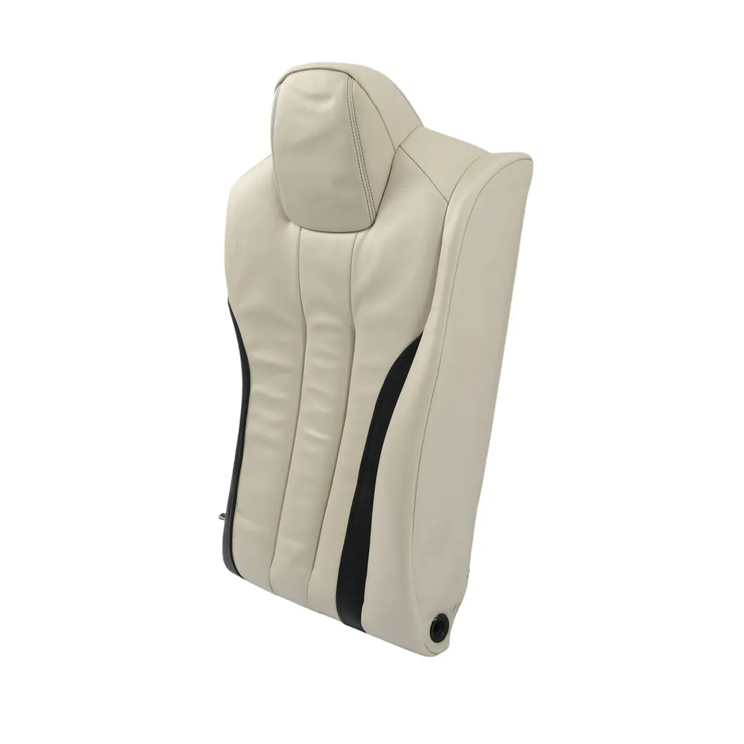 BMW F06 Schienale Sedile Posteriore Destro Pelle Avorio Bianco Nero - SKU 7388301 - Numero di parte 7388301