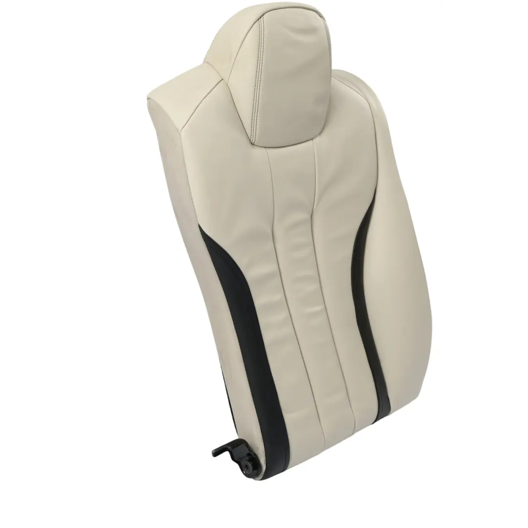 Asiento Trasero Respaldo Derecha Cuero Marfil Blanco Negro para BMW F06 con número de pieza 7388301 BMW F06 Asiento Trasero Respaldo Derecha Cuero Marfil Blanco Negro - SKU 7388301 - Número de pieza 7388301