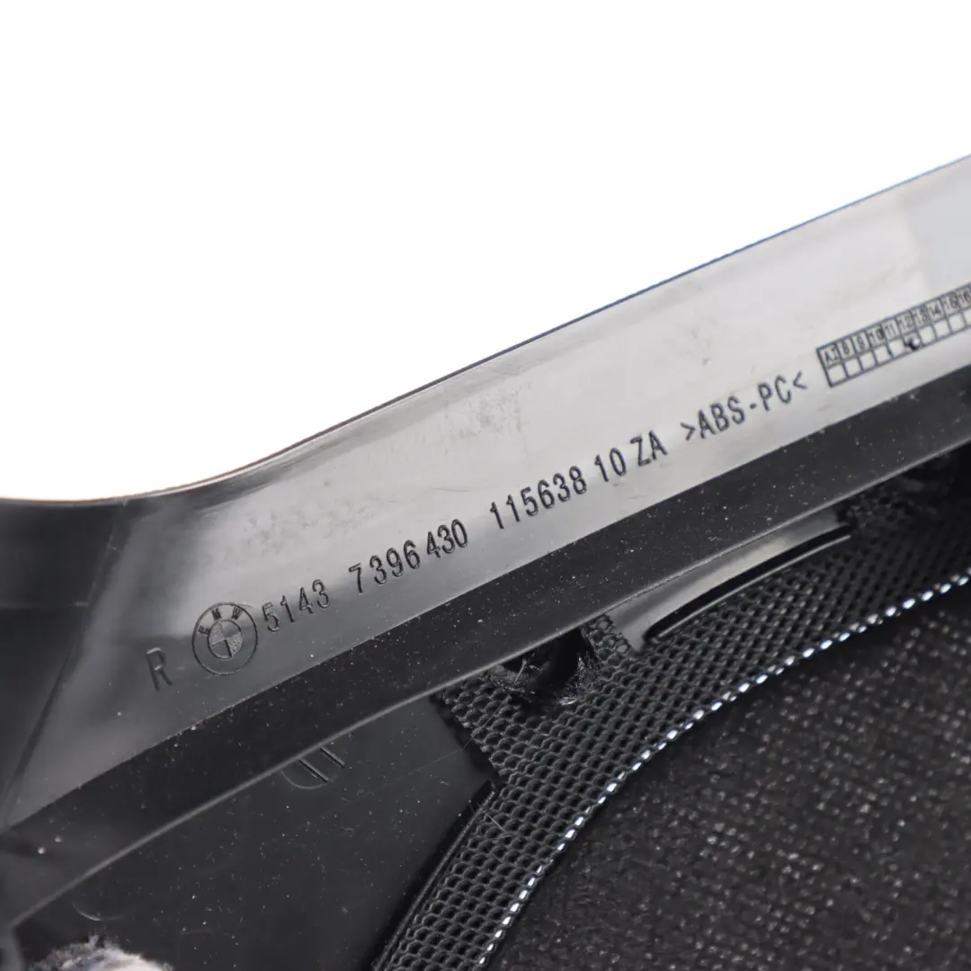 Column Cover D-Pillar Upper Trim Panel Black Rear Right O/S to BMW X3 G01 with Part number 7396430 BMW X3 G01 Column Cover D-Pillar Upper Trim Panel Black Rear Right O/S - SKU 7396430 - Part number 7396430