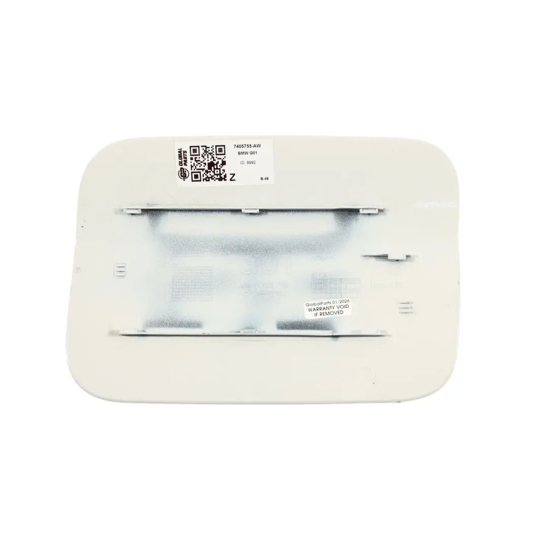 BMW X3 G01 F97 M Kraftstoffeinfüllstutzen Klappen Alpinweiss 3 - 300 - SKU 7405755-AW - Teilenummer 7405755