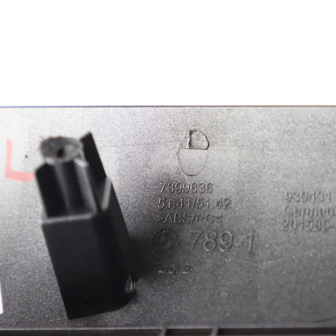 BMW F48 F48 LCI Decor Strip Trim Cover Rear Door Handle Panel Left N/S - SKU 7410955 - Part number 7410955