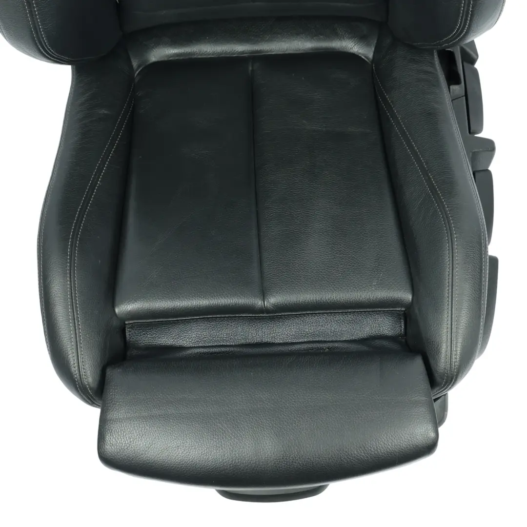 BMW F30 F31 LCI Przedni Fotel Sport Grzany Skóra Czarna Oyster Dark Lewy - SKU 7424223-1 - Numer Części 7424223