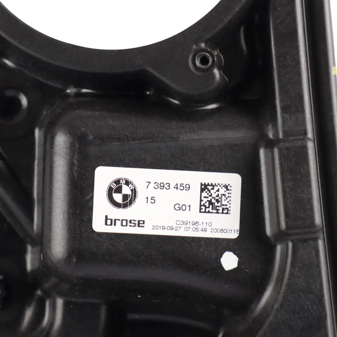 BMW X3 G01 Rear Left N/S Window Regulator Lifter Unit - SKU 7393459 - Part number 7455083