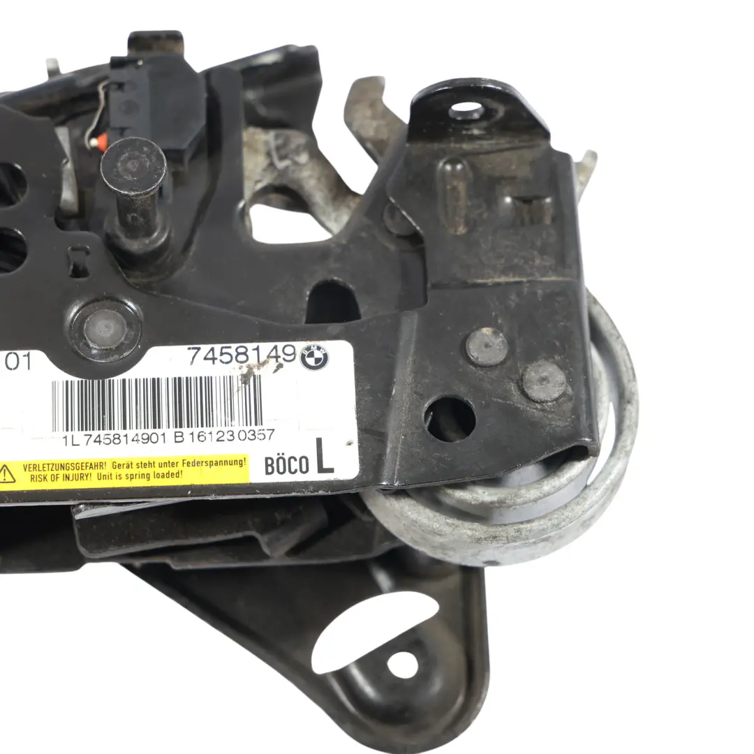 Chiusura Del Cofano Sinistro Protezione Attiva Dei Pedoni per BMW F10 con numero di parte 7458149 BMW F10 Chiusura Del Cofano Sinistro Protezione Attiva Dei Pedoni - SKU 7458149-1 - Numero di parte 7458149