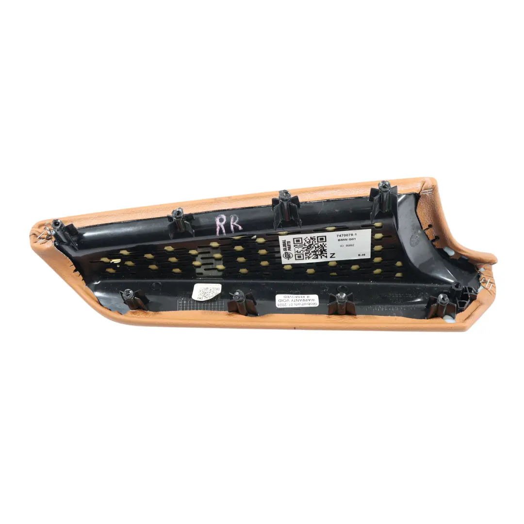 BMW X3 G01 X4 G02 Accoudoir Porte Cuir Cognac Avant Arrière Droit - SKU 7470078-1 - Numéro de pièce 7470078