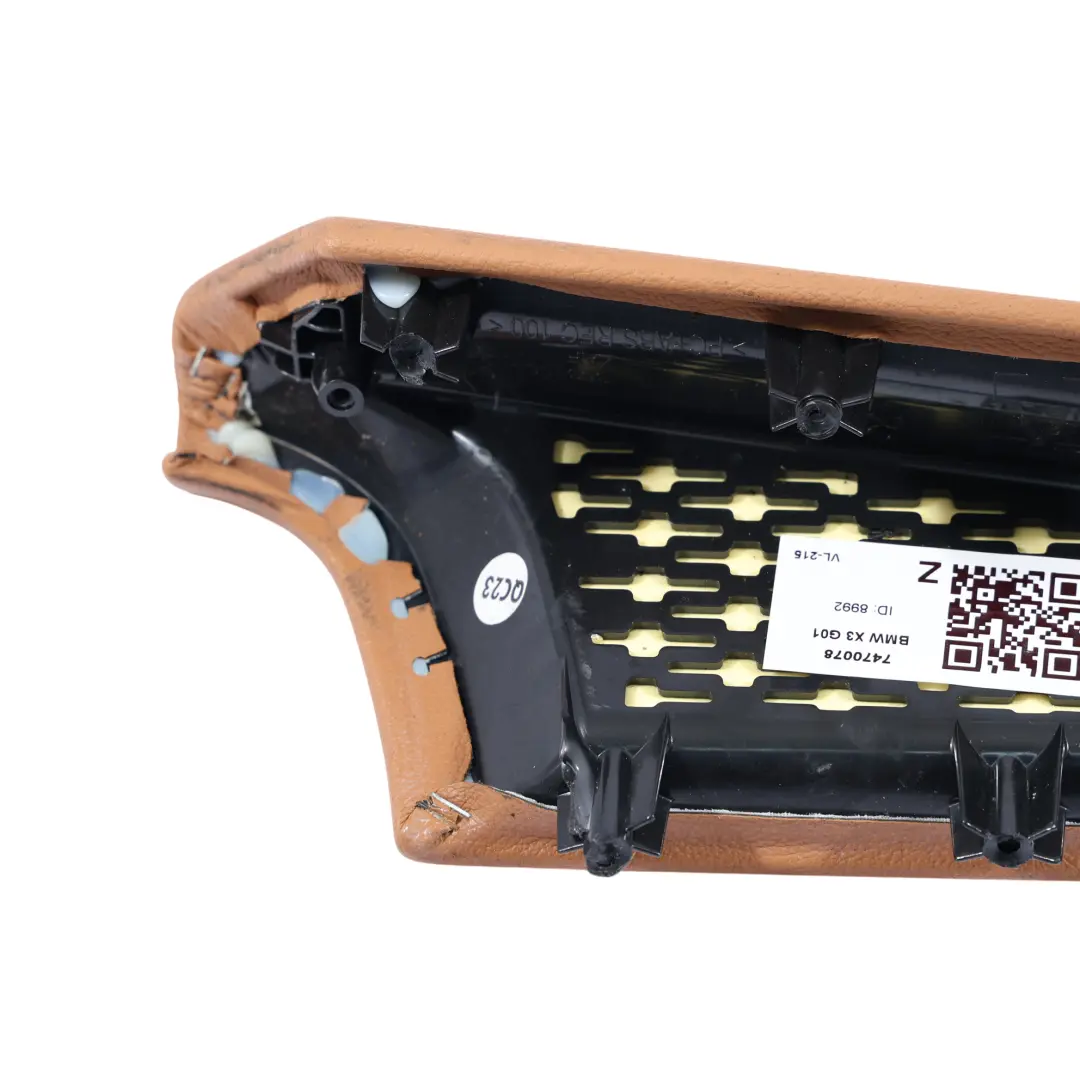 Accoudoir Porte En Cuir Cognac Avant/Arrière Droit pour BMW X3 G01 X4 G02 à propos du numéro de pièce 7470078 BMW X3 G01 X4 G02 Accoudoir Porte En Cuir Cognac Avant/Arrière Droit - SKU 7470078 - Numéro de pièce 7470078