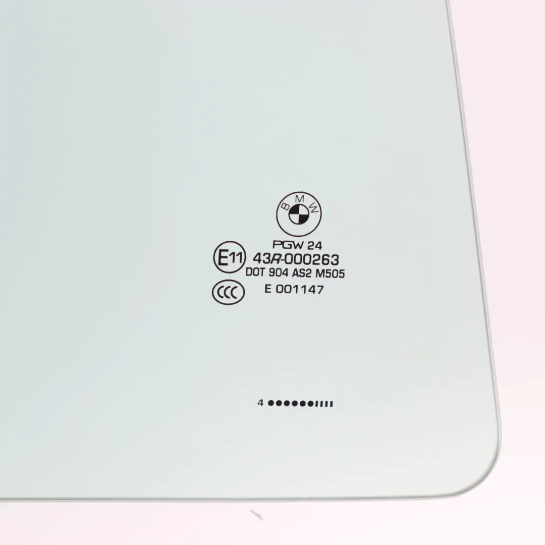 BMW X5 F15 Side Window Glass Green Rear Right O/S - SKU 7470626 - Part number 7470626