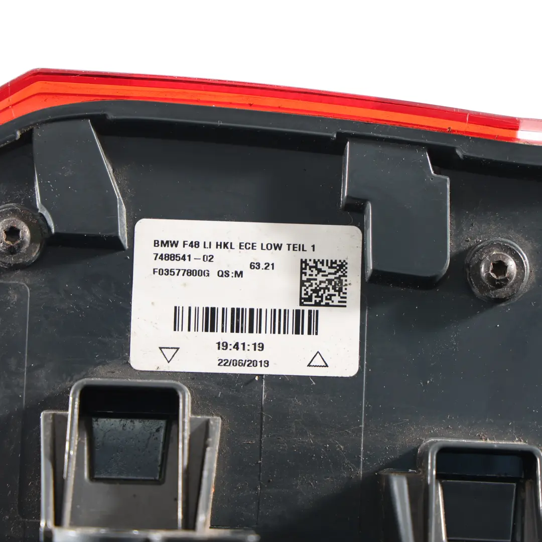 BMW X1 F48 Feu Arrière Extérieur Gauche 7488545 - SKU 7488541 - Numéro de pièce 7488541