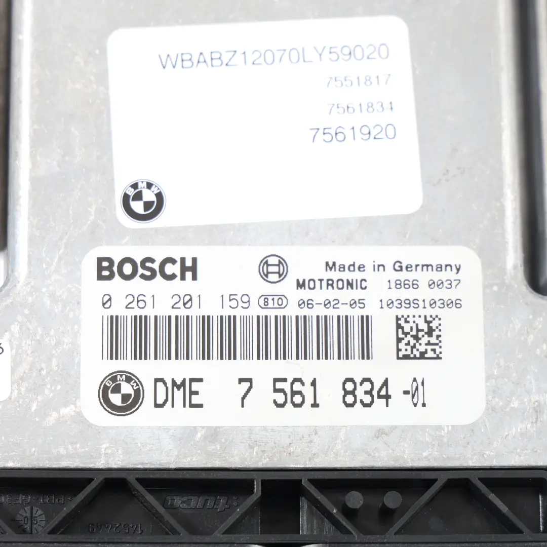 N46 150HP Módulo Control Motor Kit DME ECU Manual para BMW Z4 E85 2.0I con número de pieza 7561834 BMW Z4 E85 2.0I N46 150HP Módulo Control Motor Kit DME ECU Manual - SKU 7561834-23 - Número de pieza 7561834