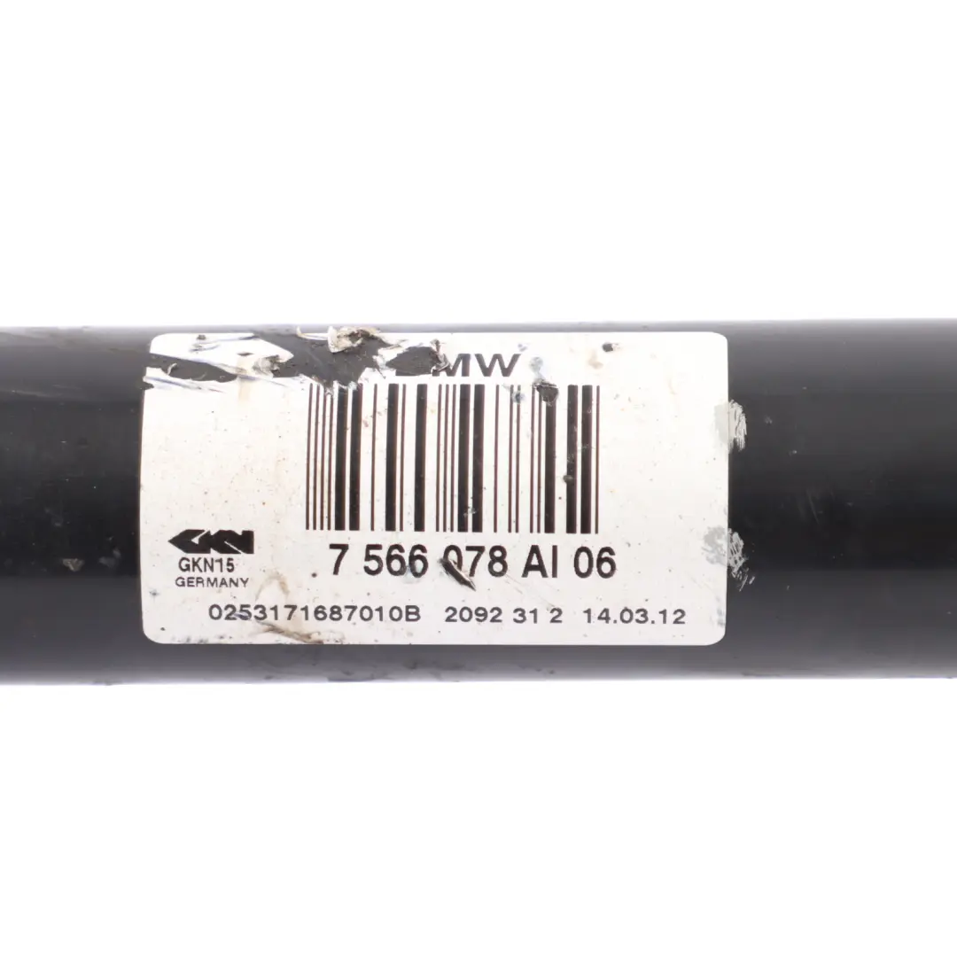 BMW F01 F02 760i N74 Drive Shaft Rear Axle Right O/S Output Driveshaft - SKU 7566078 - Part number 7566078