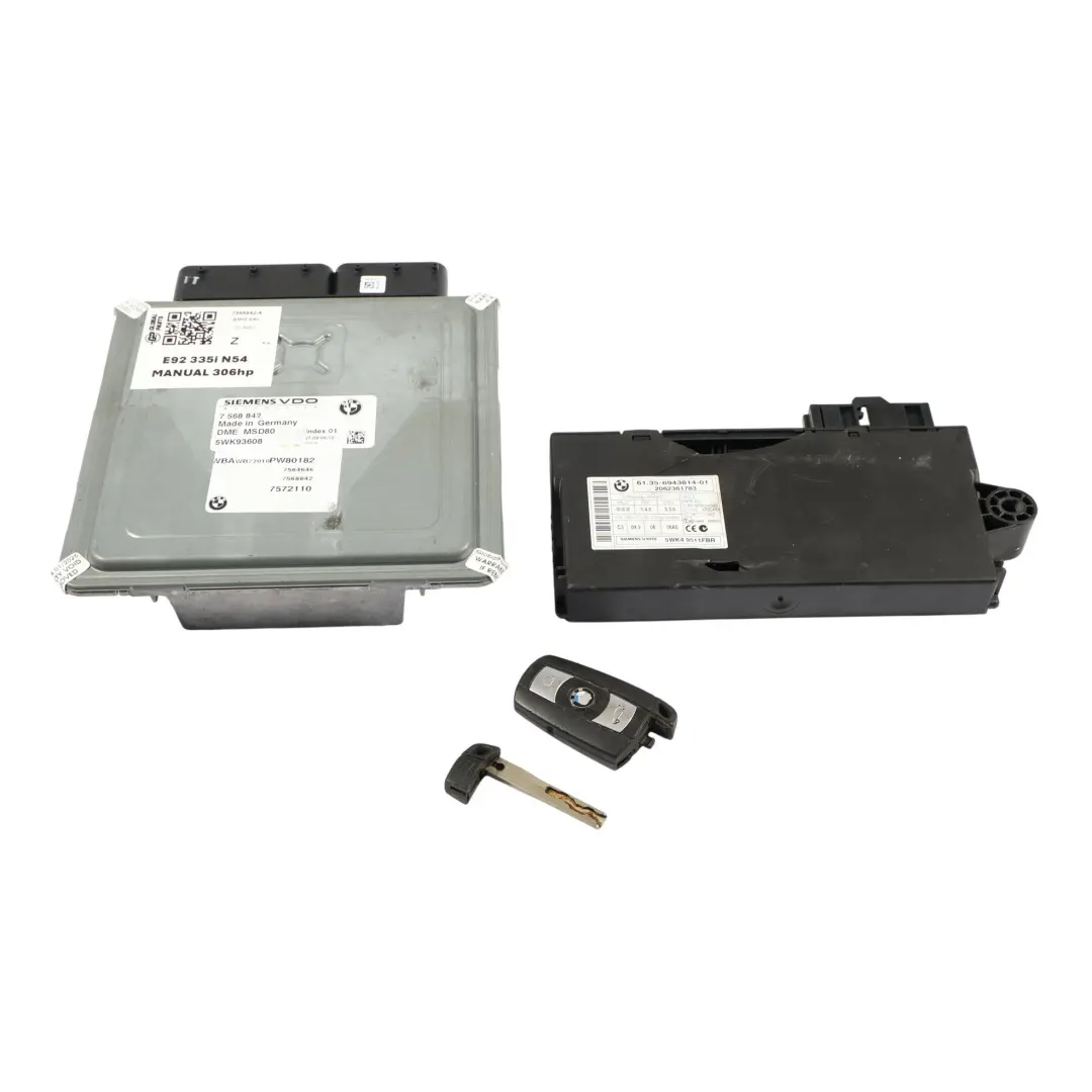 N54 Komputer Silnika ECU DME CAS3 Kluczyk do BMW E90 E91 E92 335I o numerze 7568842 BMW E90 E91 E92 335I N54 Komputer Silnika ECU DME CAS3 Kluczyk - SKU 7568842-4 - Numer Części 7568842