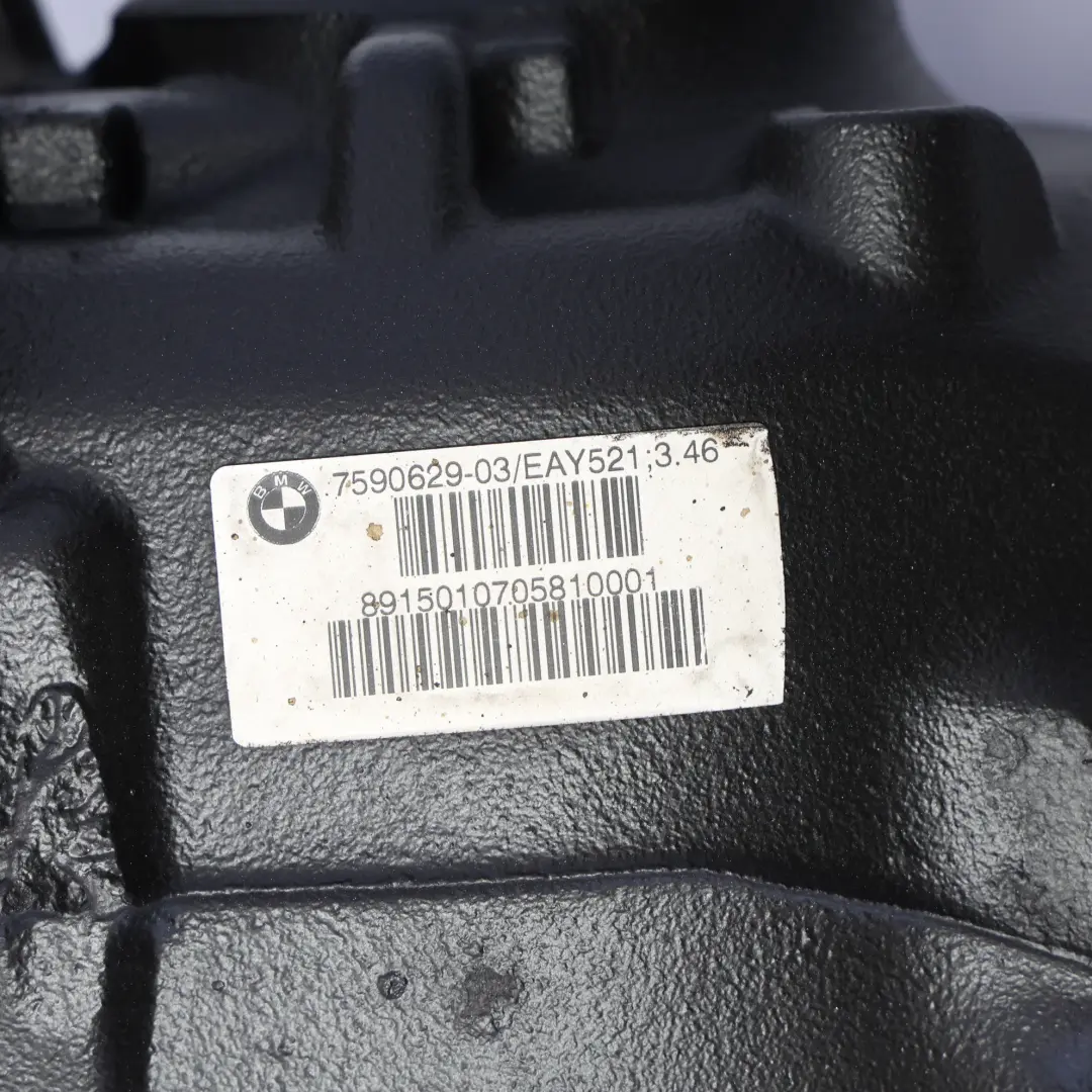 BMW X3 F25 18d Rear Axle Differential Diff Ratio 3.46 WARRANTY - SKU 7590629 - Part number 7590629