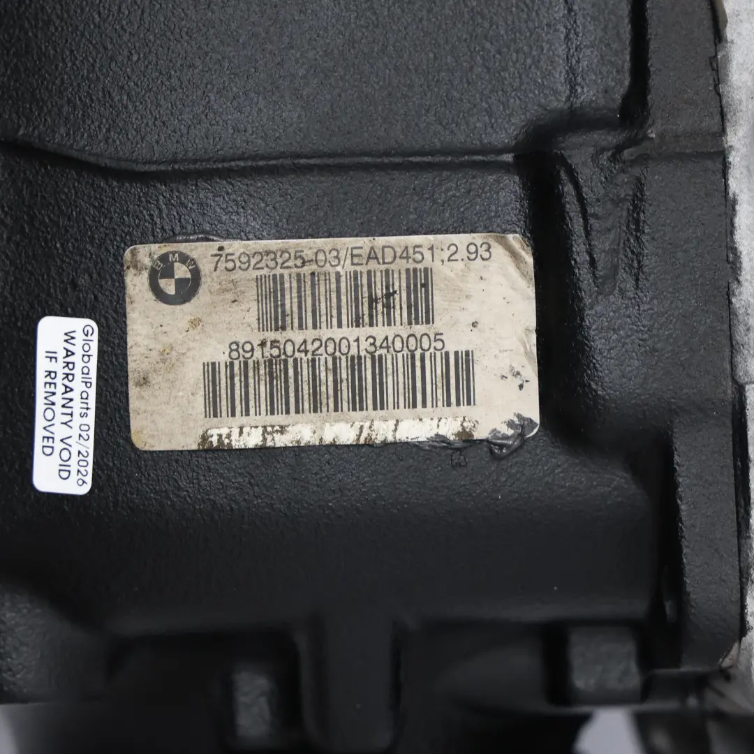BMW E90 E91 330Xd E93 325D M57N2 Différentiel Arrière Rapport 2,93 GARANTIE - SKU 7592326 - Numéro de pièce 7592326