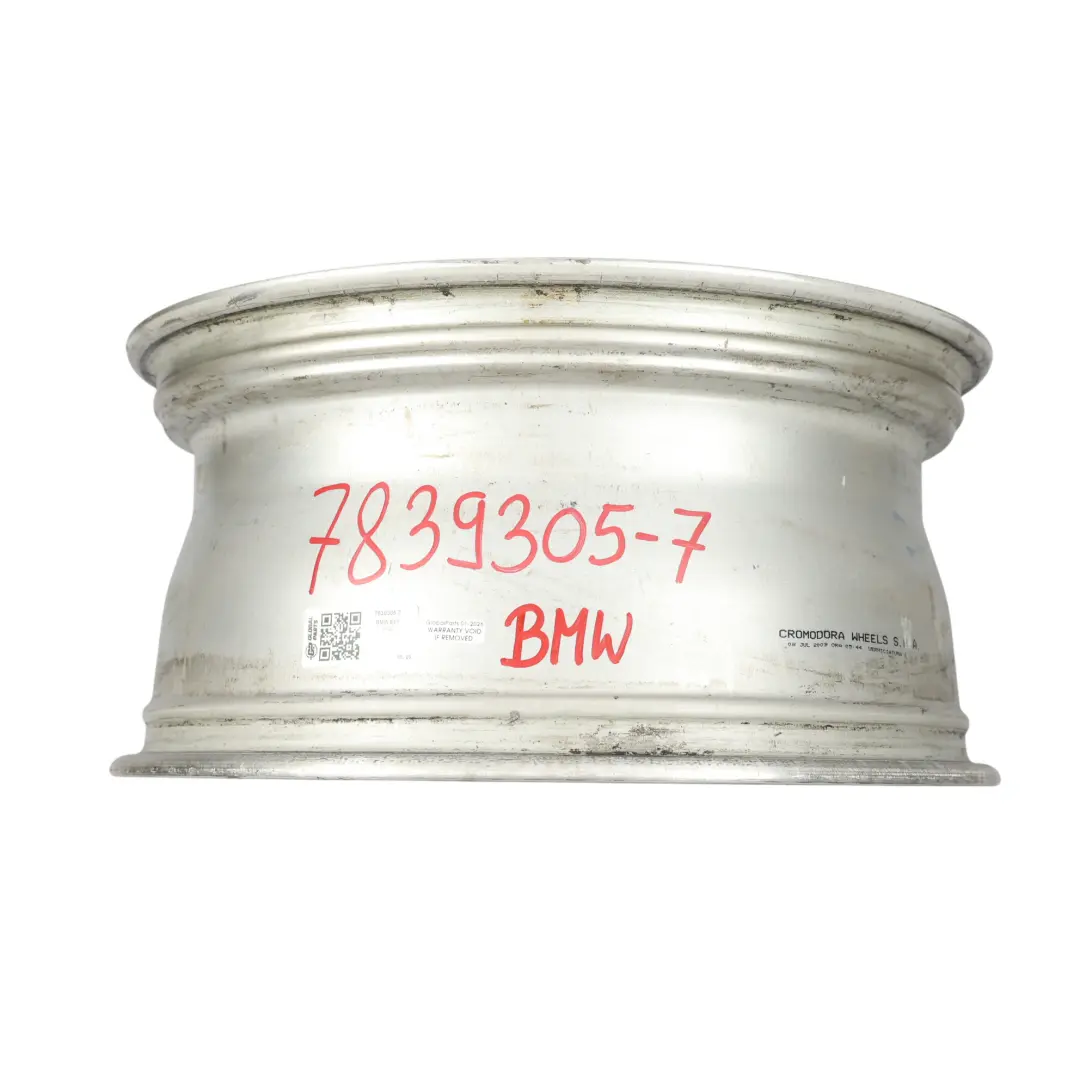 BMW E81 E87 Leichtmetallfelge Hinten Silber 18" 8,5J ET:52 - SKU 7839305-7 - Teilenummer 7839305