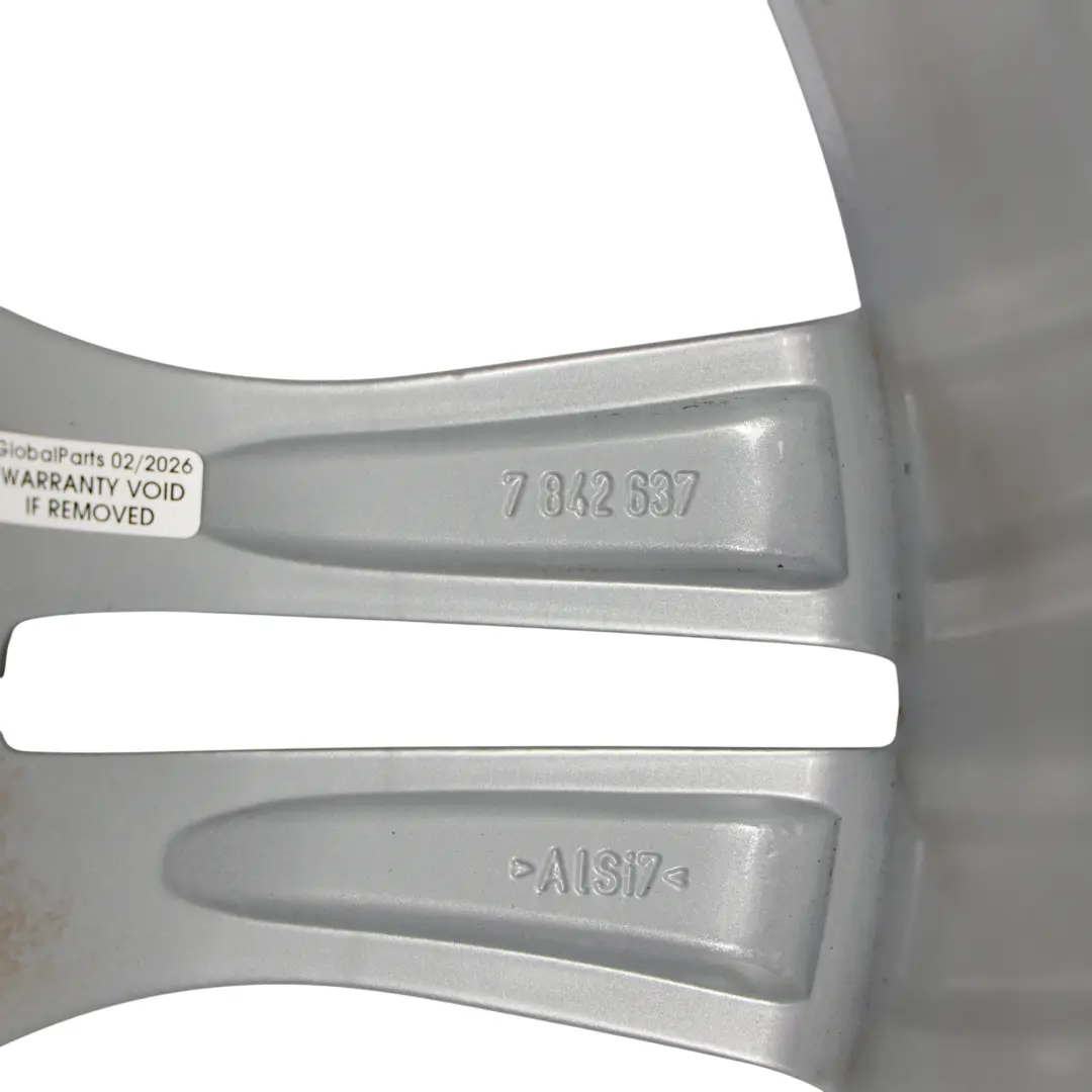 BMW E84 Argento Cerchio Lega Posteriore 18" M Doppie Razze 355 9J ET:41 - SKU 7842637-1 - Numero di parte 7842637